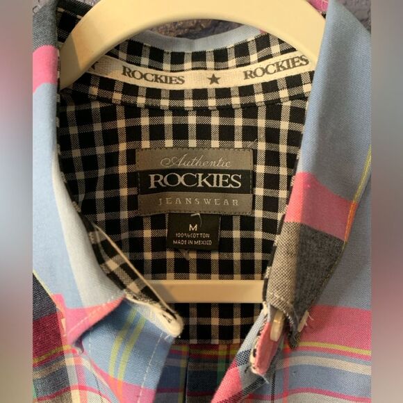 Authentic Rockies Jeanswear Plaid Casual Button Down Shirt | NWT | Medium - Picture 3 of 3